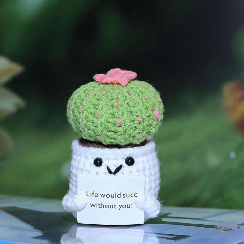 Handmade Crocheted Vegetable and Fruit Doll Pendants Positive  Pack Ornaments A 2