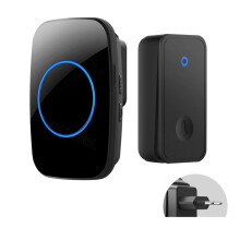 Self Powered Wireless DoorBell No Battery Waterproof Door Bell Chime Ring for Kids Elderly Caller EU PLUG