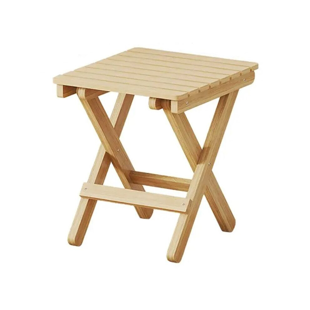 Typecat Small Folding Stool Portable Wooden Stool Chair Lightweights Fold- Step Stool Folding Foot Rest For Outdoor 28X36x29cm