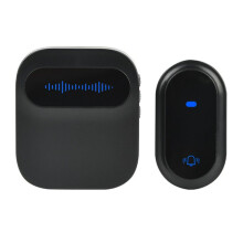 UK Plug Wireless Doorbell Waterproof  Doorbell IP68 Home Door Bell Intelligent 38 Songs 4-Level Volume Control