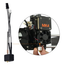 For Prusa I3 MK4 Extruder Hotend+E3DV6 Brass Nozzle 0.4mm 24V 40W Heating Rod Kit for Prusa I3 3D Printer Accessories