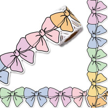 10m Colorful Bow Bulletin Board Borders Trim for EyeCatching Classroom and Office Decoration