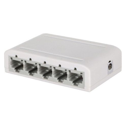 5 Port Gigabit Data ,Network Hub,Desktop Ethernet Splitter,Plug &  Shielded  Fanless Quiet  Portable