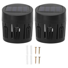 Fence Light Solar Powered Outdoor Waterproof Garden Wall Light With Double Sided Adhesive Easy Installation Decorative Ambient Lighting For Deck