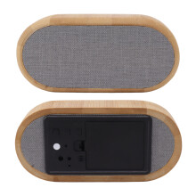 Wanddekoration Holz-Wecker Digital mit Sprachsteuerung, LED-Licht, USB-betrieben