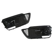 Pair Glossy Black Fog Light Frame Covers