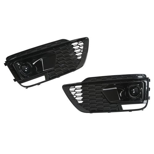 Pair Glossy Black Fog Light Frame Covers