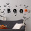 3D Bat Ghost Wall Stickers Black White PET 7