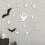3D Bat Ghost Wall Stickers - PET, Black & White 7
