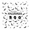 3D Bat Ghost Wall Stickers - PET, Black & White 1
