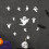 3D Bat Ghost Wall Stickers - PET, Black & White 8