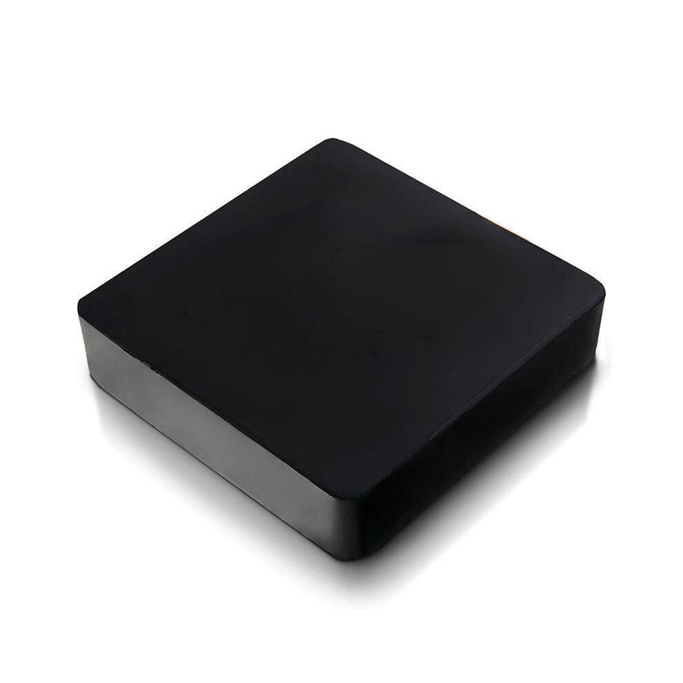 Rubber Bench Block For Jewelry Making - 4In X 4In Solid Rubber Block Jewelers Bench Block For Hammering, Shaping, 6033826241139