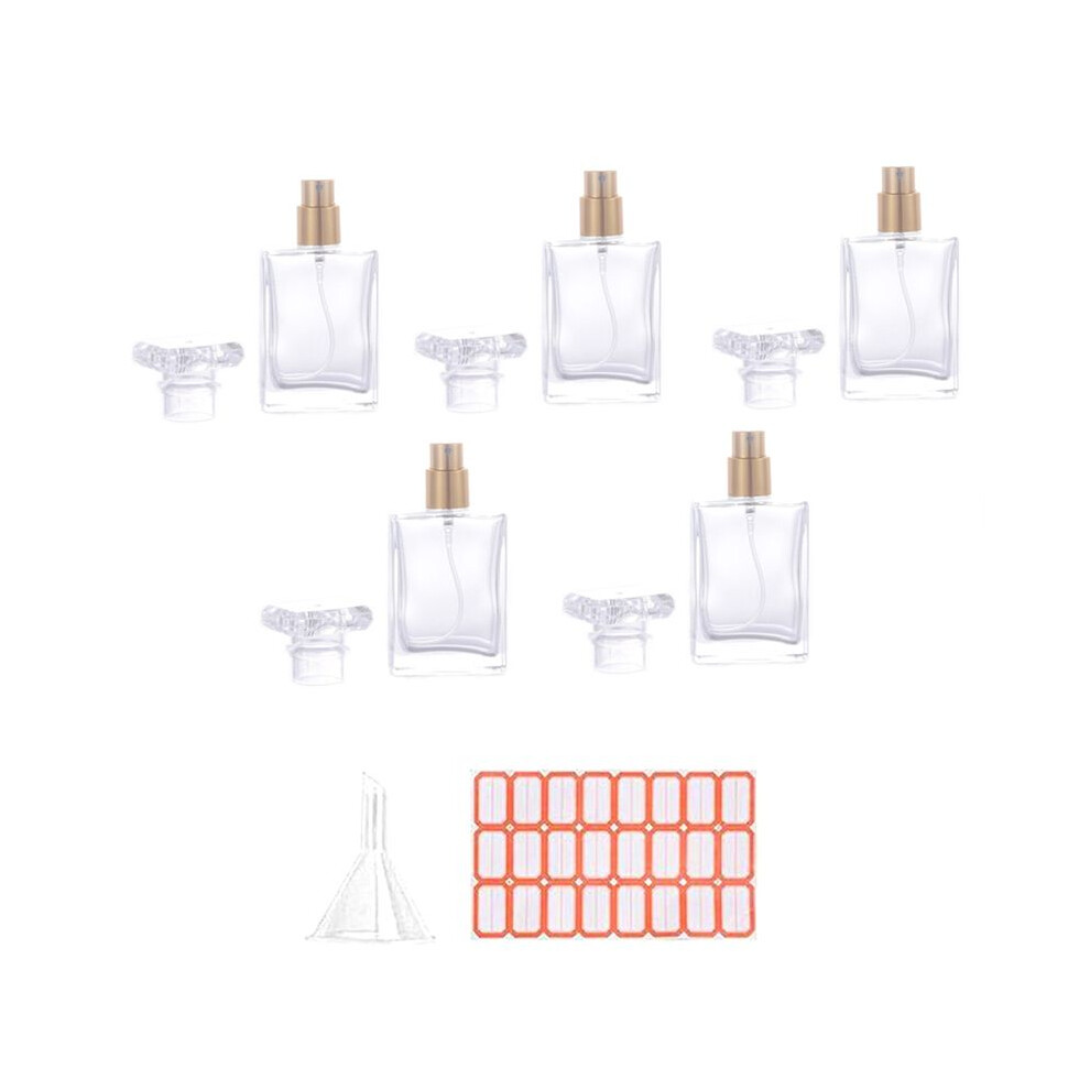 5Pcs 30Ml Spray Bottles Small Cosmetic Atomizer Perfume Bottles Atomizing Spray Container Glass Spray Bottle for Travel