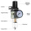 1/4 Inch Air Compressor Filter Regulator Combo AW2000-02 - Brass Elements, 150 PSI Max Pressure, Compact Design 4