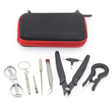 DIY Repair Tool Kit + Pliers Ceramics Tweezers Folding Scissors Coil Jig Screwdriver Hand Tool Set