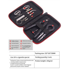 DIY-Reparaturwerkzeugsatz + Zange, Keramikpinzette, Faltschere, Spulenvorrichtung, Schraubendreher, Handwerkzeugset