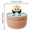 60 Min. Mechanical Kitchen Timer Panda Bathroom Manual Timer Cooking Baking Timer Children Brown 6