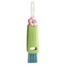 3 en 1 Tasse Multi-Fonctionnelle Tasse Bouche Épurateur Rotatif Cuisine Brosse de Nettoyage Gadgets Tasse Couvercle Nettoyant Vert