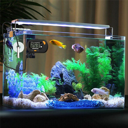 -50 - 70 Digital Aquarium Fish Tank Thermometer with Suction Cup Temperature Sensor Meter Tester 2