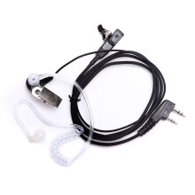 Air Conduit 2 Pin K Plug Earphone for Walkie Talkie Headset Radio Throat Mic Microphone UV-5R UV82 BF888S