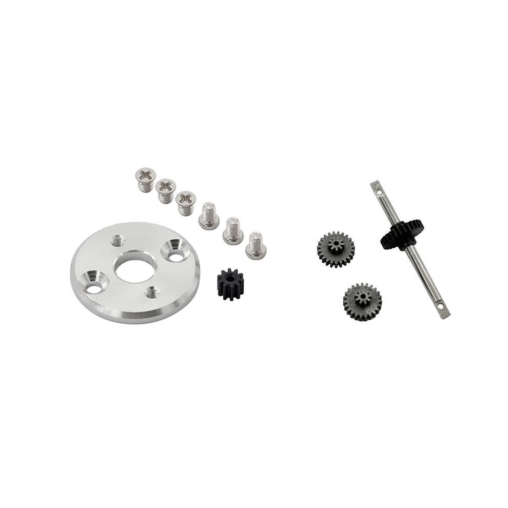 Mn78 Gearbox Transmission Gear Set Motor Pinion Gear 370 Motor Bracket For Mn78 Mn82 1/12 Rc Car Upgrade Parts Silver 6033932616531