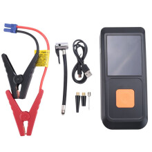 Portable Jump With Air Pump Automobile Battery Booster Power Pack With LED Light Multi-Function Tire Inflator