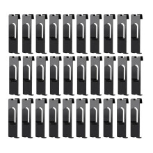 30 Stuks Rasterwandhaken Hangers, Rasterpaneelhaken Rastermuurhaak Rastermuuraccessoires Draadrasterhaak Rasterplankhaken Zwart