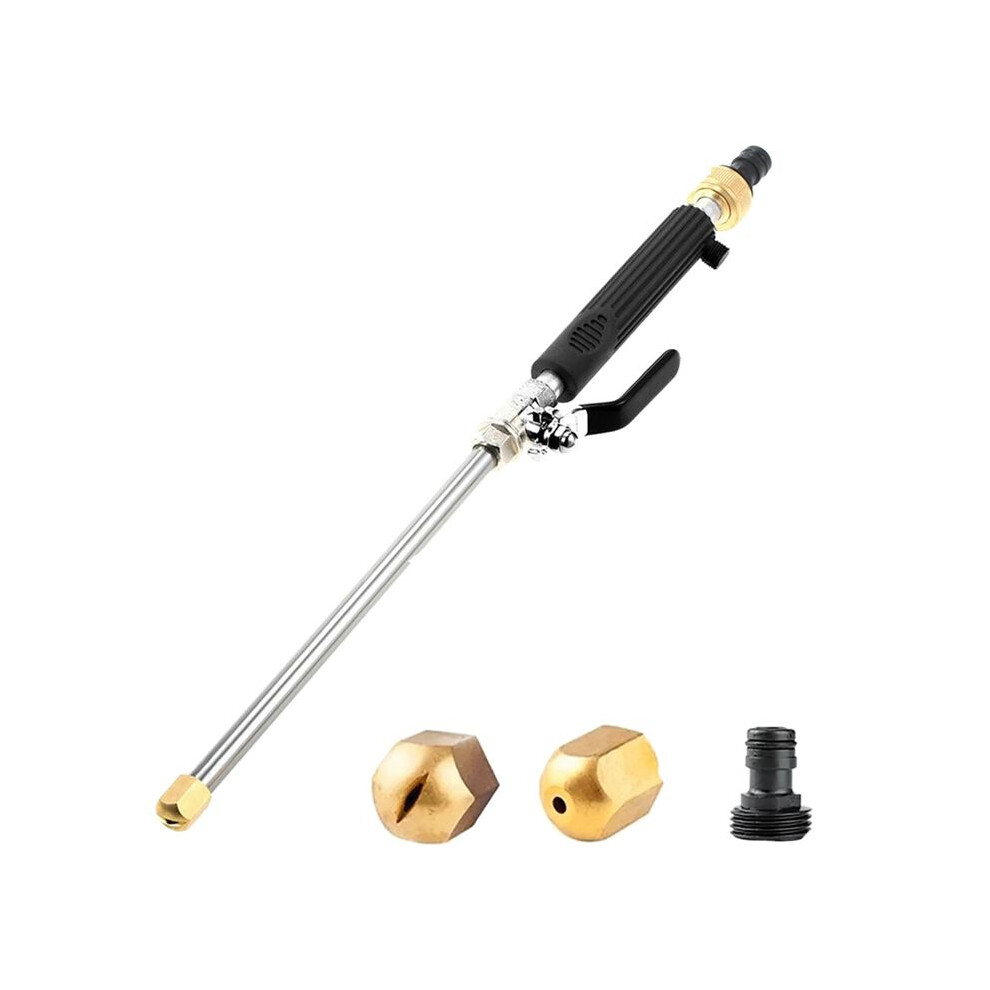 Universal Garden Hose Pressure Washer Attachment, High Pressure Hose Nozzle For Garden Hose, Jet Nozzle 2-In-1,Black 6031112849496
