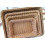Storage Basket Handmade Rectangular Rattan Organization Wicker Bread Holder Fruit Vegetable Snack Food Container M 5