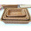 Storage Basket Handmade Rectangular Rattan Organization Wicker Bread Holder Fruit Vegetable Snack Food Container M 10