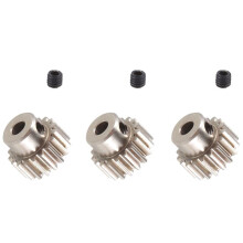 3PCS 3.175mm Shaft Metal Pinion Motor Gear 32DP 48DP 64DP M0.6 M0.8 for 1/10 1/8 RC Car 3650 3660,18t