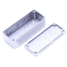 Caja de Pedal de Efectos de Guitarra de Aluminio 1590A 92x38x31 mm Caja de Pedales Fundida A Presión Sin Terminar para Efectos de Guitarra