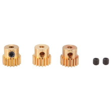 Ingranaggio Motore Pignone In Ottone Albero 3 Pezzi 3,175 mm 32DP 48DP 64DP M0.6 per Auto RC 1/10 1/8 3650 3660,17t