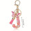 F Tipo Moda Rosa Letra Chave Cristal Epoxy Senhoras Pingente 4
