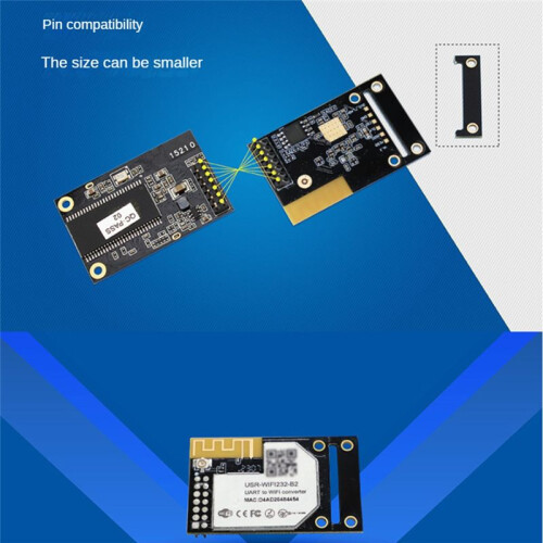 USR-WIFI232-B2 UART to WiFi/Ethernet Modules Embedded TTL Serial to Wifi Module Support Modbus RTU to Modbus TCP 1