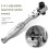 2-In-1 Round Handle Ratchet Wrench 1/4 Double Ended 72 Teeth Quick Spanner Tool Screwdriver Socket Bit 2