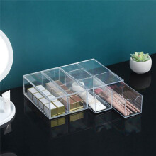 Brillen Opbergdoos Acryl Brillenkoker Heldere Brillenhouder 4 Lagen Grote Glazen Organizer Box