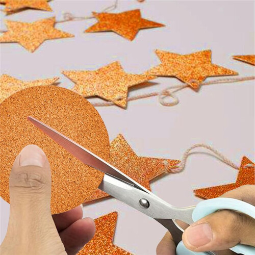 Pacote com 40 Folhas de Cortiça Autoadesiva Redondas de 3,5 Polegadas Porta-Copos de Cortiça para Artesanato DIY - Proteção Inferior 2