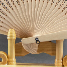 Fashion Wedding Hand Fragrant Party Carved Folding Fan Chinese Wooden Vintage Hollow Antiquity C