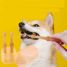 Soft Silicone Pet Dog Finger Toothbrush Pet Teeth Oral Cleaning Brush Pet Bad Breath Tartar Teeth Care Tool