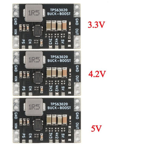 XL63020 TPS63020 Lithium Battery USB Automatic Boost Buck Step  Down Module Microcontroller Power Low Ripple 5V 2