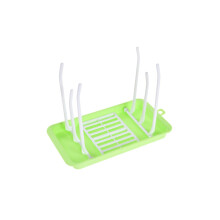 Foldable Baby Bottle Drying Rack SpaceSaving Holder for Nipples Cups Accessories Light Green