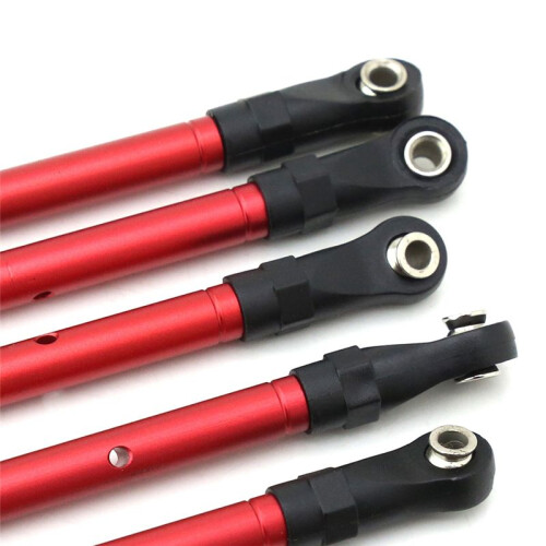 Steering Linkage Pull Rod Tie Rod for  Steering Linkage Pull Rod Tie Rod for  Hoss/Slash/Rustler 4WD Red 1