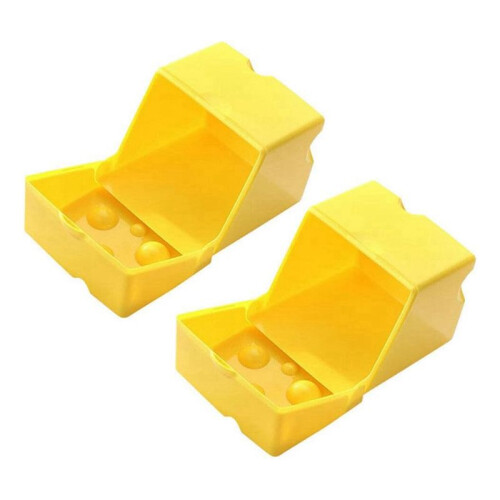 Sliced Cheese Container 2pcs Cheese Slice Holder Plastic Refrigerator Cheese Box 1