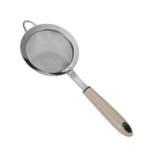 Fat Skimmer Spoon, Stainless Steel Fine Mesh Skimmer, Strainer Spoon for Removing Grease Fat and Foam,M