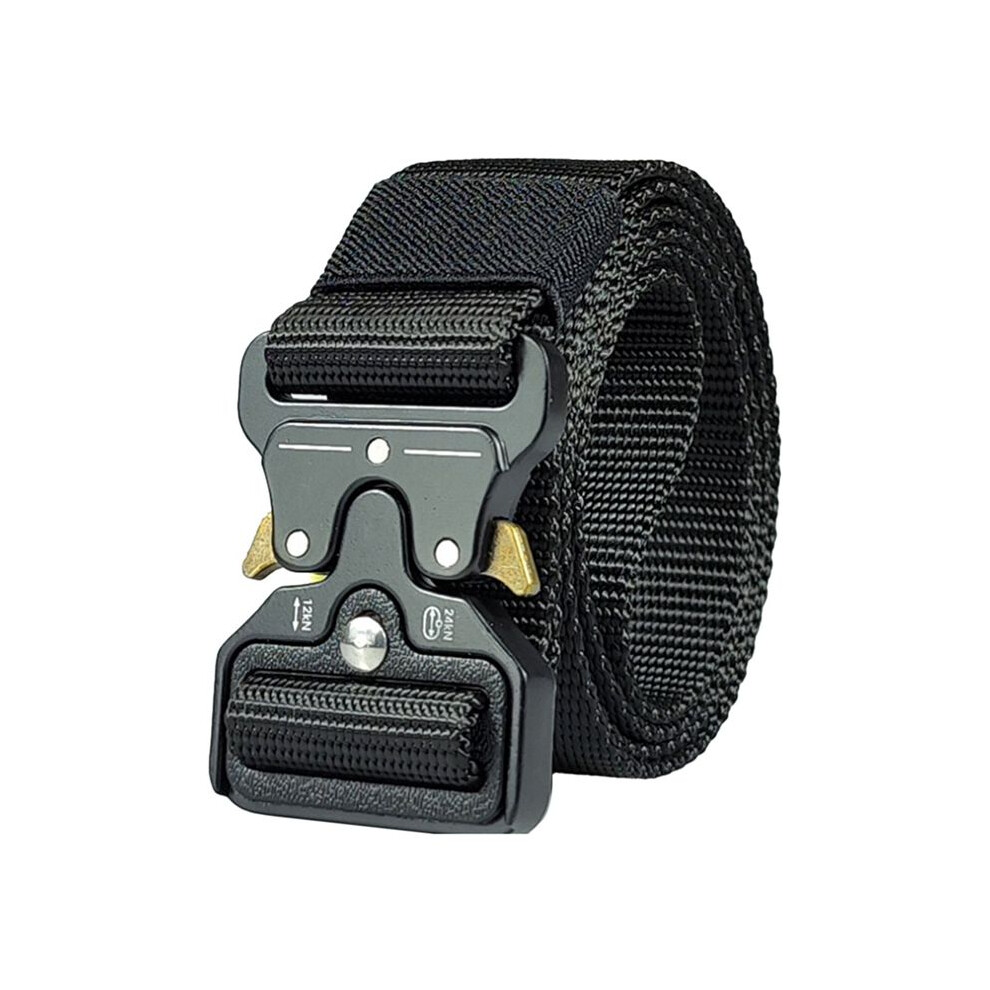 Cintura Da Campeggio Da Uomo Multifunzionale Nel Nylon Di Alta QualitÃ Cintura Per Carichi Pesanti All'aperto (Nera)