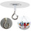 12Pcs Self Adhesive Ceiling Hooks No Drilling Ceiling Hooks for Hanging Small Plants Wind Chimes 7
