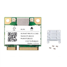 Dual Band Pcie RTL8822CE 1200Mbps WiFi Card 5.1 Wireless Adapter 802.11ac for Laptop/PC Wind 10/11