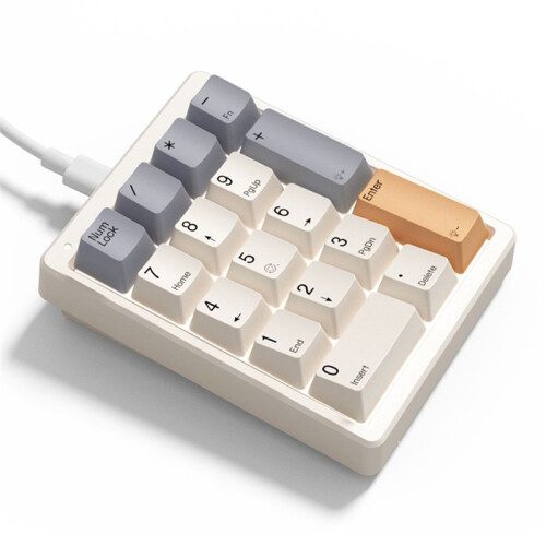 17 Keys Type C Wired Number Pad Mechanical Numeric Keypad Numpad Gaming  Keyboard Programming Keypads Red Axis