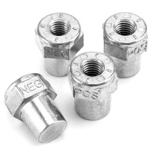 Terminal de Poste de Bateria Negativo Positivo para Carro, Adaptador de Bateria de Liga de Zinco de 2 Pares, Adaptador de Pino Fêmea 3/8